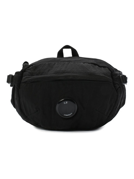Черная поясная сумка Nylon Satin Garment Dyed (Поясные сумки) C.P. Company 09CMAC108A-005269G фото-1