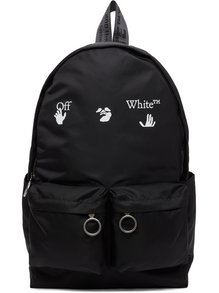 Черный рюкзак с логотипом Off-White фото, Рюкзаки