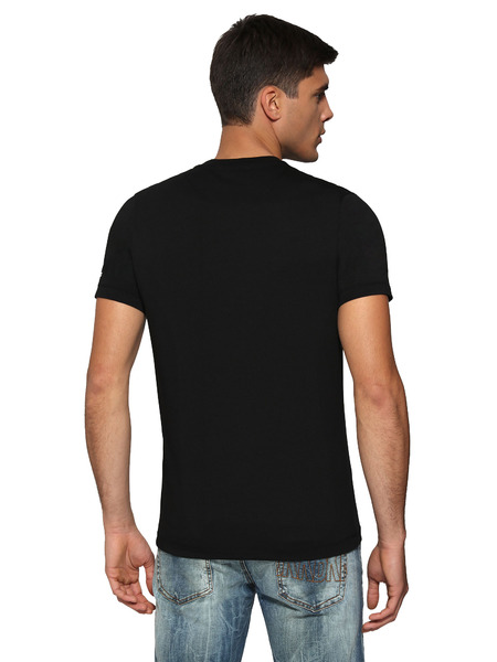 Черная футболка с принтом манты (Футболки и поло) Bikkembergs 211C410125E1811C74 фото-2