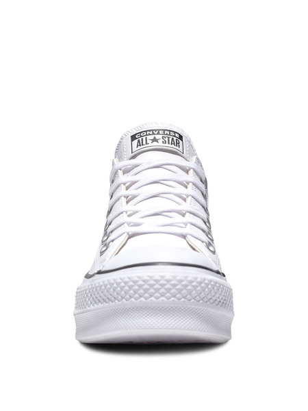 Короткие кожаные кеды Chuck Taylor All Star Platform Clean Converse, фото