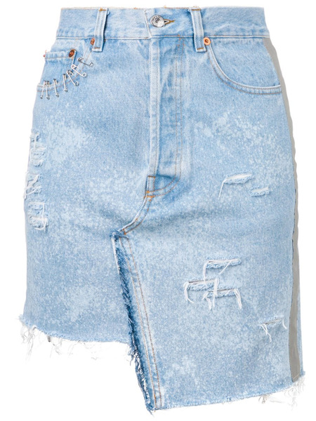 Джинсовая юбка с прорезями Forte Dei Marmi Couture, фото