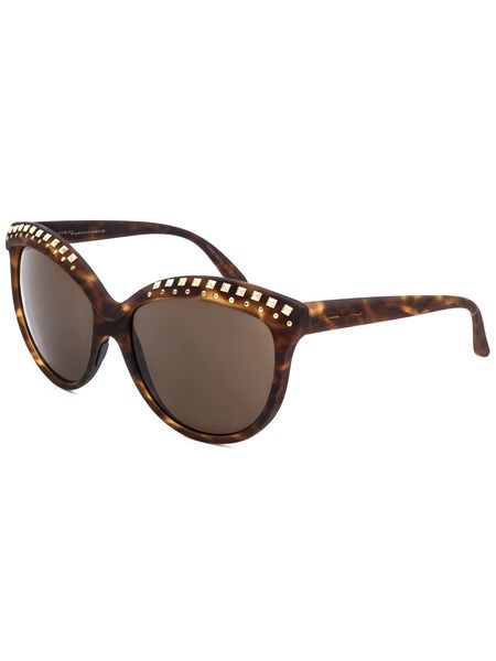 Коричневые солнцезащитные очки с декором на оправе (Солнцезащитные очки) Italia Independent 8055341167723 фото-2