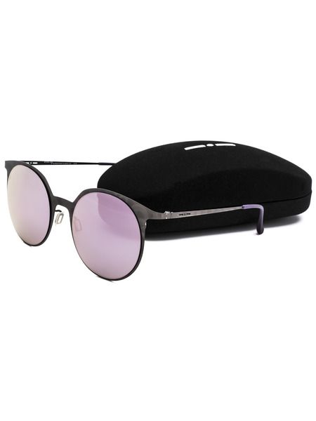 Круглые солнцезащитные очки в тонкой оправе Italia Independent 8055341212997 фото-3