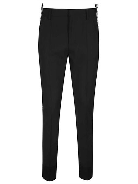 Женские черные брюки с лампасами Dsquared2 S75KB0110 фото-1