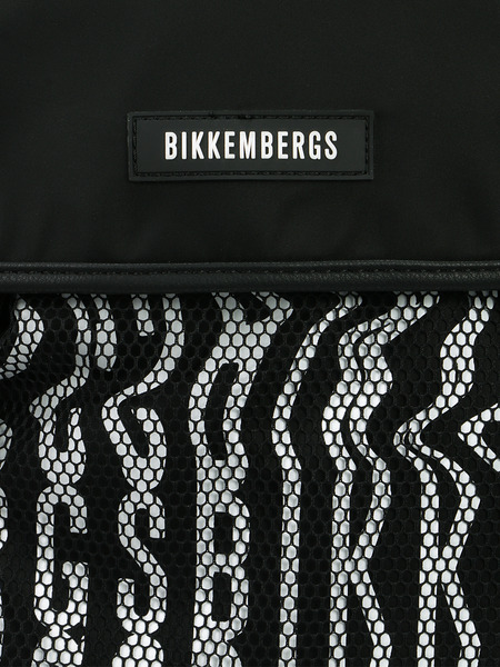 Черный рюкзак с принтом Bikkembergs E2APME840025B01 фото-6