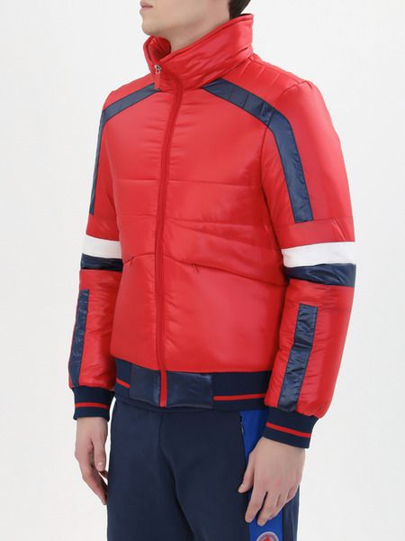 Красная стеганая куртка (Пуховики) Bikkembergs C-H-082-01-T-9846-4018 фото-4