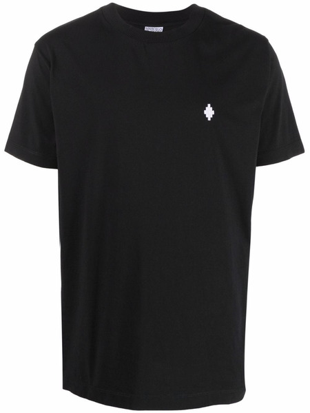 Черная футболка с узором Cross Marcelo Burlon, фото