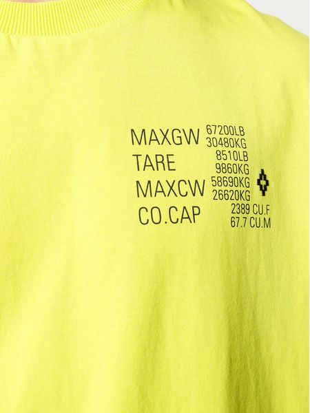 Желтая футболка с принтом Falls (Футболки и поло) Marcelo Burlon CMAA054S20JER0061510 фото-5