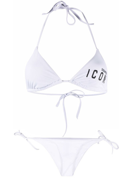 Раздельный купальник бикини белого цвета ICON Dsquared2, фото