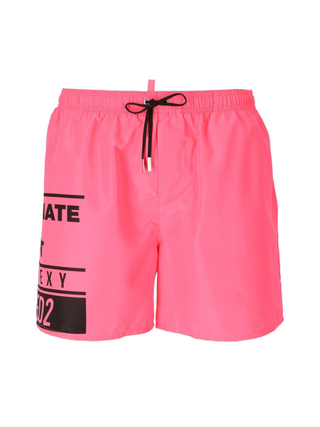 Розовые плавки-шорты с лого Dsquared2, фото