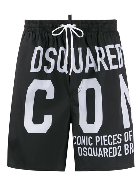 Черные шорты-плавки Icon Dsquared2, фото
