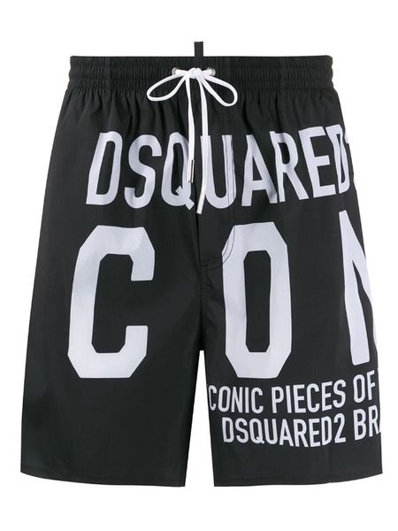 Черные шорты-плавки Icon Dsquared2 , фото