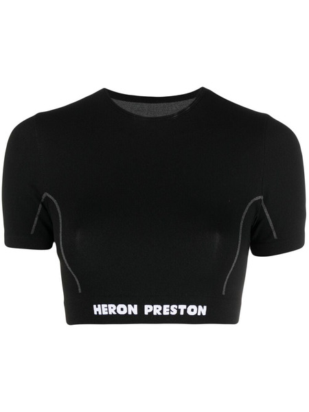 Черный спортивный топ Periodic Performance Heron Preston HWVA001R21KNI0011001 фото, Футболки