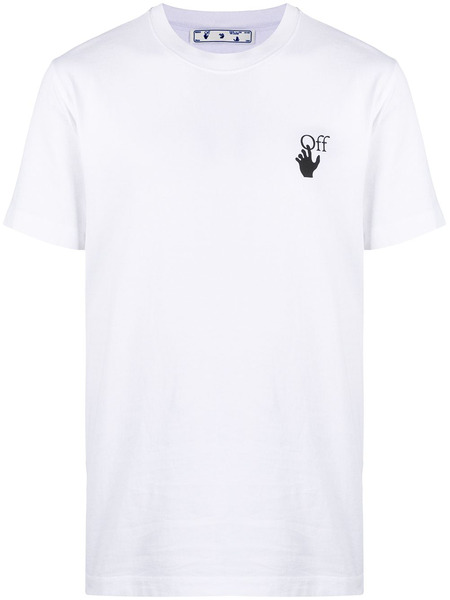 Белая футболка Marker с короткими рукавами и логотипом Off-White, фото