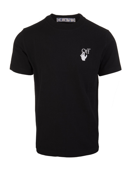 Черная футболка Marker с логотипом Off-White фото, Футболки