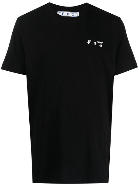 Черная футболка с логотипом OW Off-White, фото