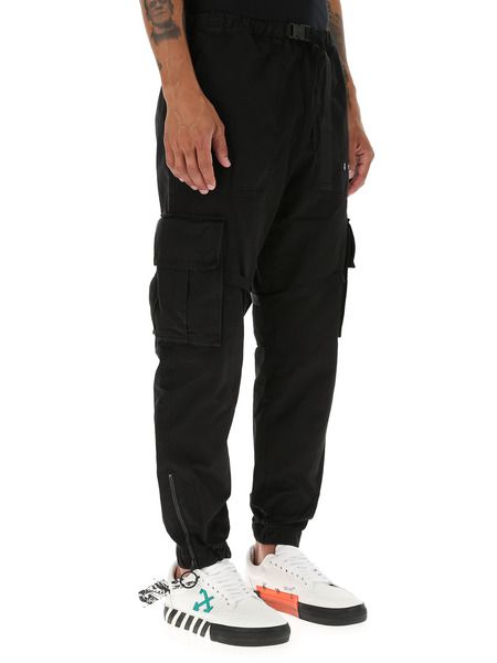 Черные спортивные брюки карго с логотипом (Брюки карго) Off-White OMCF004E20FAB0011001 фото-2
