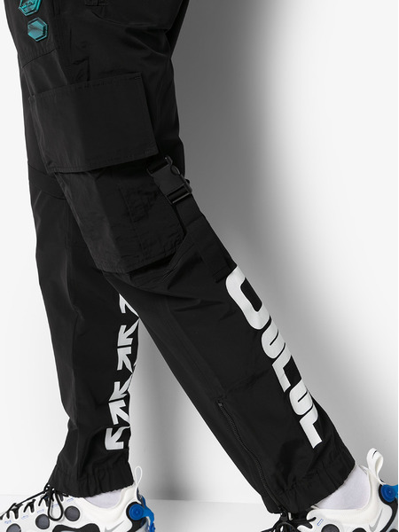 Черные брюки карго прямого кроя (Брюки карго) Off-White OMCF004R20G380221001 фото-5