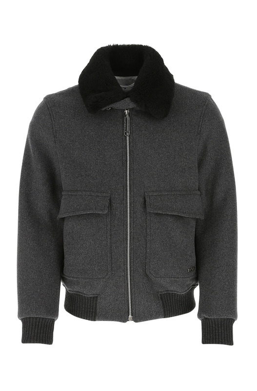 Темно-серая куртка из шерсти Off-White Темно-серая куртка из шерсти Off-White, фото