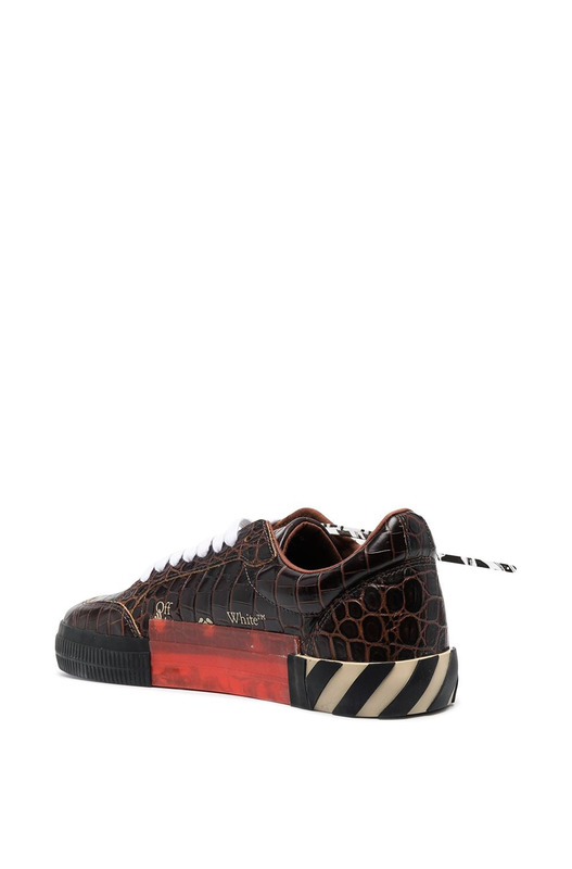 Кеды из кожи крокодила Arrows Off-White, фото
