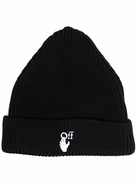Черная шапка 'Hands Off' с логотипом Off-White, фото