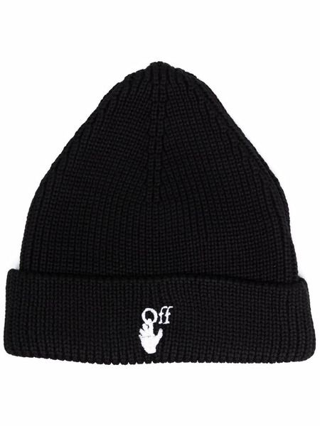 Черная шапка 'Hands Off' с логотипом Off-White фото, Beanie