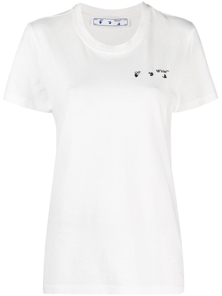 Белая футболка с логотипом Arrows Off-White OWAA049R21JER0010331 фото, Футболки