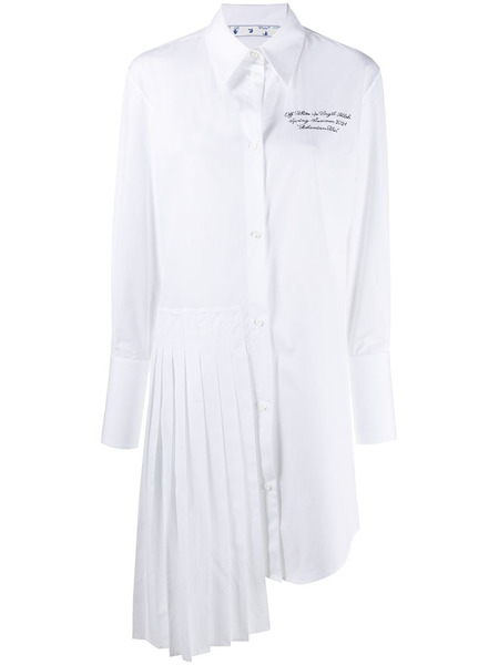 Платье-рубашка с вышитым логотипом Off-White, фото