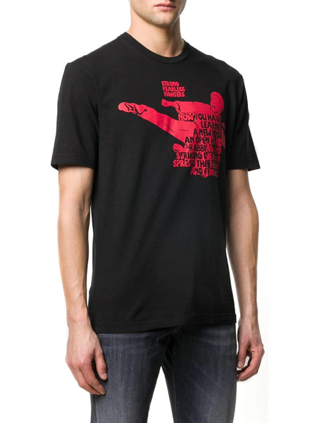 Черная футболка Bruce Lee с надписью (Футболки и поло) Dsquared2 S71GD0904S22507 фото-2