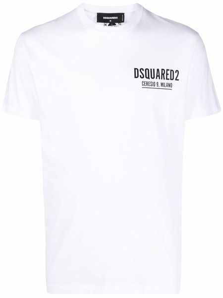 Белая футболка Ceresio 9 Dsquared2 фото, Футболки и поло