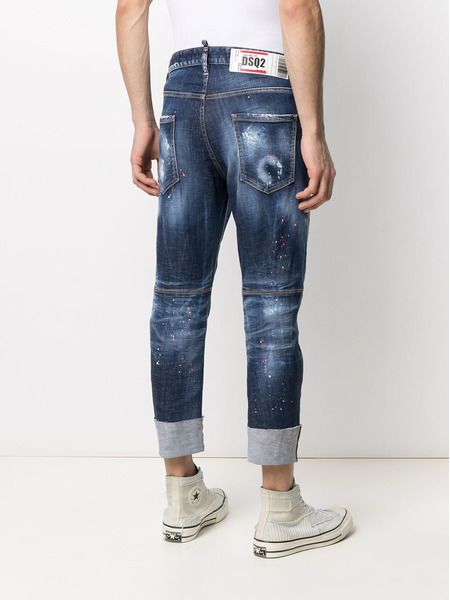 Мужские джинсы с подворотами и прорезями (Джинсы) Dsquared2 S71LB0896S30342 фото-4