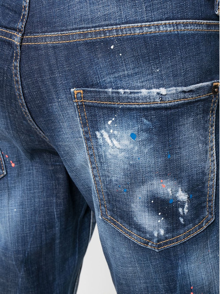 Мужские джинсы с подворотами и прорезями (Джинсы) Dsquared2 S71LB0896S30342 фото-5