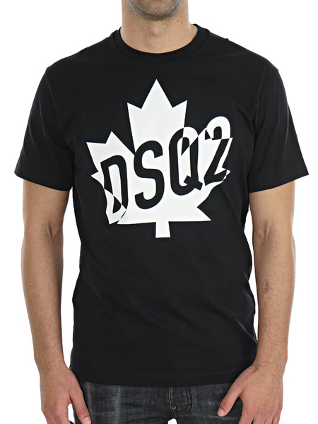 Черная футболка Canada с логотипом Dsquared2, фото