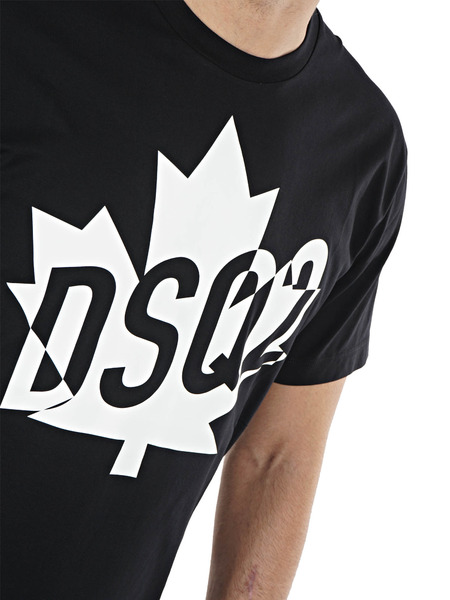 Черная футболка Canada с логотипом (Футболки) Dsquared2 S74GD0786S22844 фото-4