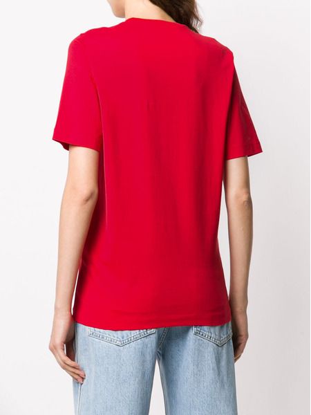 Красная футболка с принтом-лого Dsquared2 S75GD0082S22844 фото-4