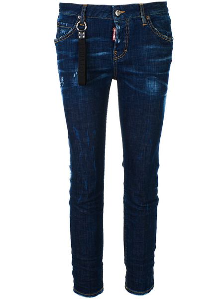 Синие джинсы Cool Girl (Укороченные) Dsquared2 S75LB0121-S30342-470 фото-1