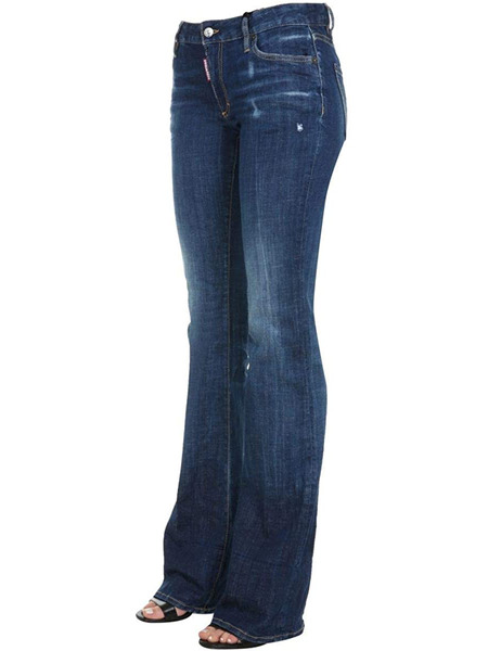 Удлиненные джинсы с широкими штанинами (Джинсы) Dsquared2 S75LB0399S30342470 фото-4