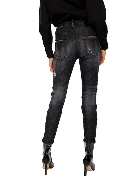 Черные джинсы с эффектом потертости Cool Girl Jean Dsquared2, фото