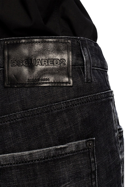 Черные джинсы с эффектом потертости Cool Girl Jean (Скинни) Dsquared2 S75LB0429S30357 фото-5