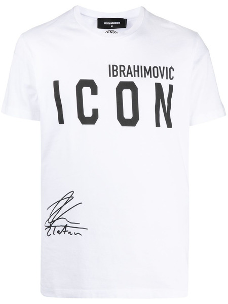Белая футболка Icon x Zlatan Ibrahimovic Dsquared2 , фото