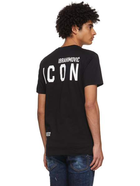 Черная футболка Ibrahimovic 'Icons Change The Game' Dsquared2, фото