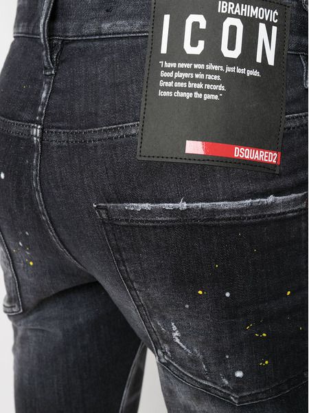 Мужские узкие джинсы Icon из коллаборации с Ibrahimović (Джинсы) Dsquared2 S79LA0026S30503 фото-5