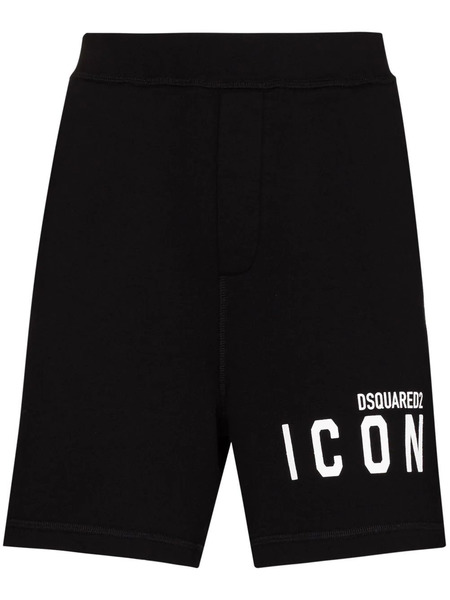 Черные спортивные шорты с логотипом Icon Dsquared2, фото