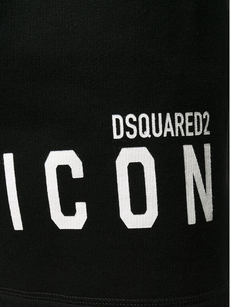 Черные спортивные шорты с логотипом Icon (Спортивные шорты) Dsquared2 S79MU0005S25042 фото-4