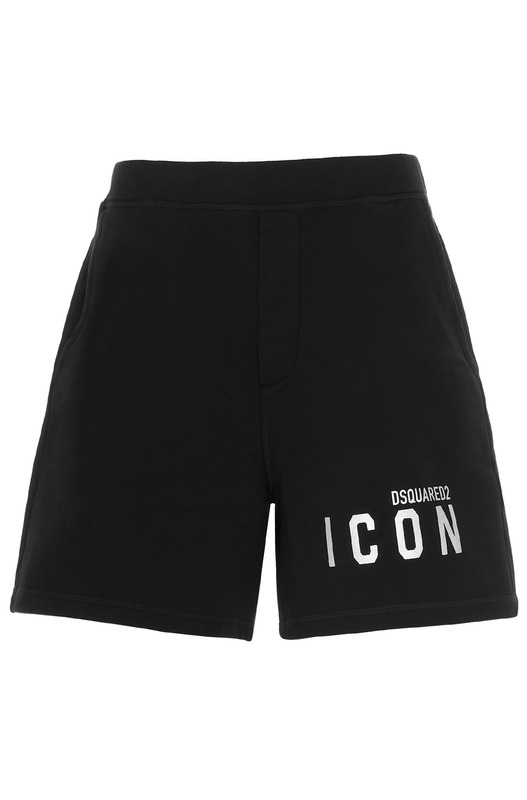 Черные трикотажные шорты с логотипом Icon Dsquared2 Черные трикотажные шорты с логотипом Icon Dsquared2, фото