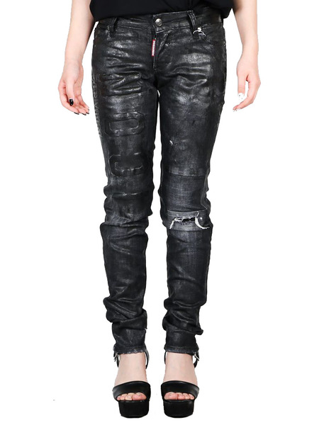 Черные джинсы с логотипом Dsquared2 S80LA0011S30357 фото-2