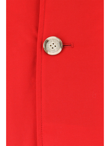 Красный пуховик из хлопка на пуговицах (Куртки) Woolrich WOCPS2896-UT0001-FRE фото-5