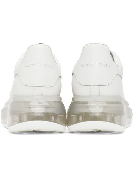 Белые кроссовки Clear Sole Oversized с прозрачной подошвой Alexander McQueen 232 фото-4