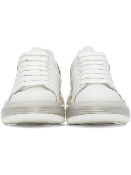 Белые кроссовки Clear Sole Oversized с прозрачной подошвой (Кроссовки) Alexander McQueen 232 фото-2