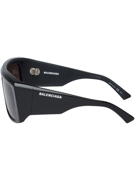 Черные солнцезащитные очки Balenciaga с плоским верхом Balenciaga, фото
